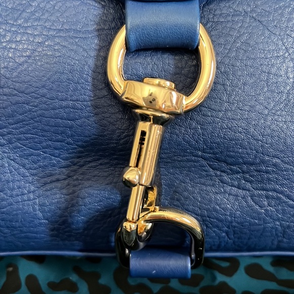 Rebecca Minkoff blue leather purse with gold hardware - Picture 2 of 3